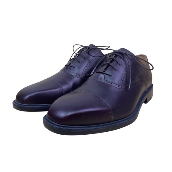 Rockport Men’s Burgundy Leather Lace Up Cap Toe Oxford Dress Shoes Size 10.5 main image 8